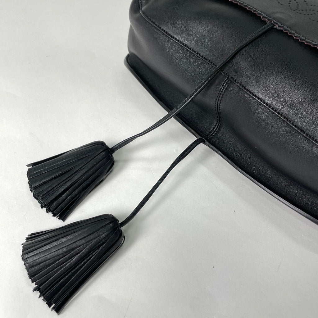 Loewe Shoulder Bag Anagram Fringe Leather Black — view 5