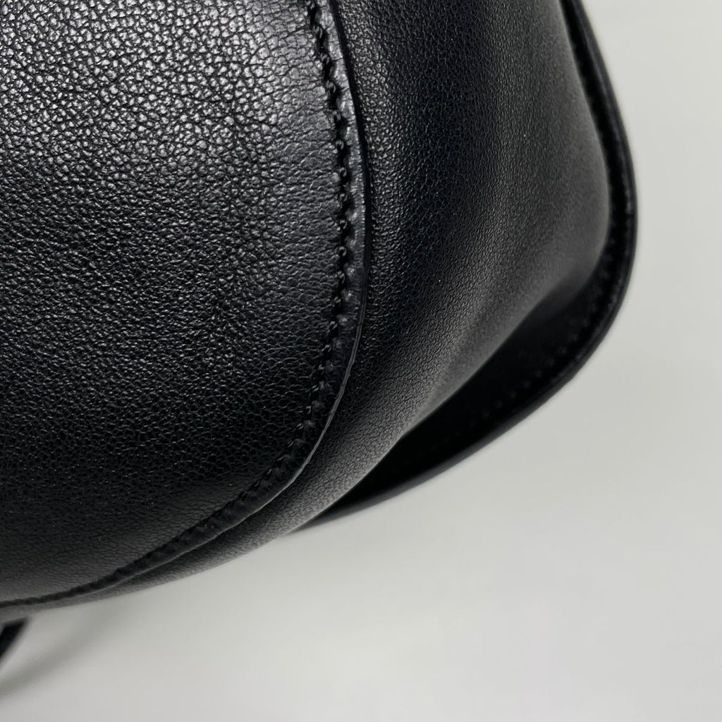 Loewe Shoulder Bag Anagram Fringe Leather Black — view 3