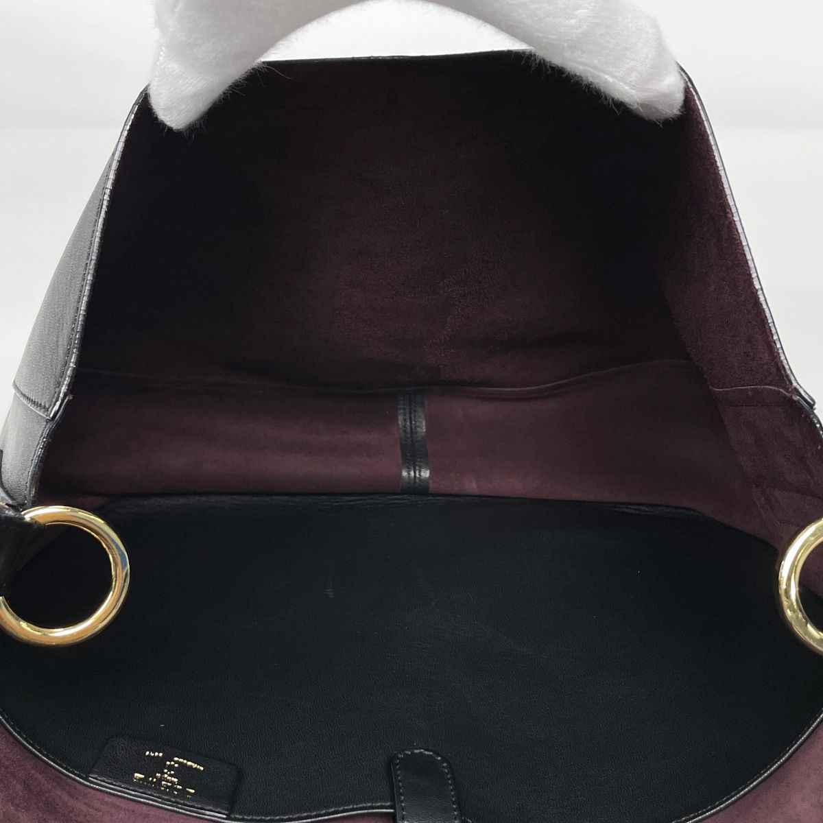 Loewe Shoulder Bag Anagram Fringe Leather Black — view 8