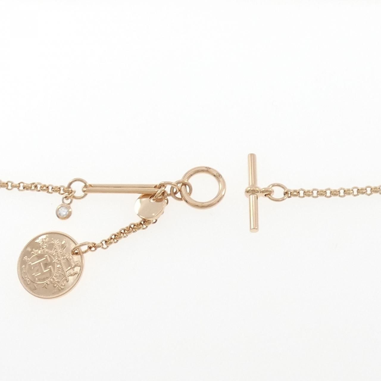 Hermes Exlibris Necklace Beige — view 5