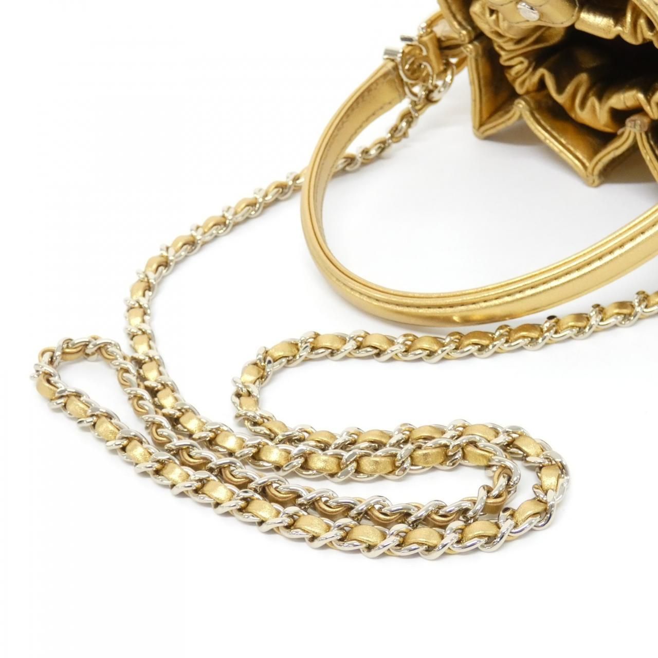 Chanel Bag Handbag Gold — view 4