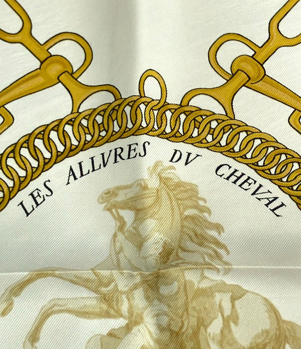Hermes Scarf Carre 90 100% Silk les Allure Deux Cheval — view 4
