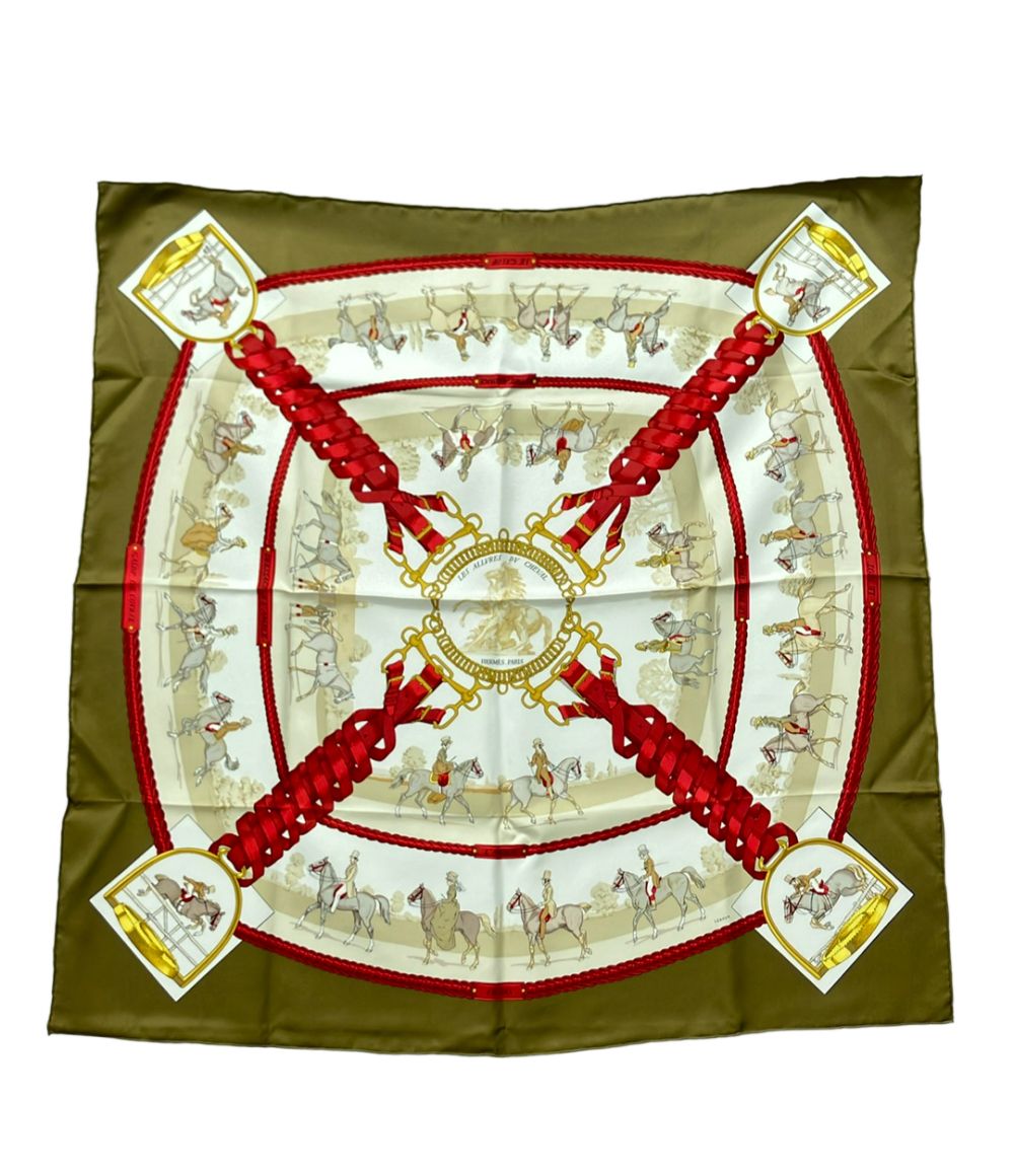 Hermes Scarf Carre 90 100% Silk les Allure Deux Cheval