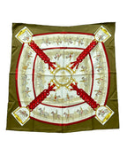 Hermes Scarf Carre 90 100% Silk les Allure Deux Cheval
