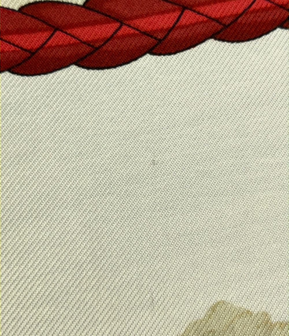 Hermes Scarf Carre 90 100% Silk les Allure Deux Cheval — view 6