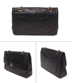 Chanel Shoulder Bag Crossbody Gold Quilted Double Chain Flap Paris Exclusive — view 2