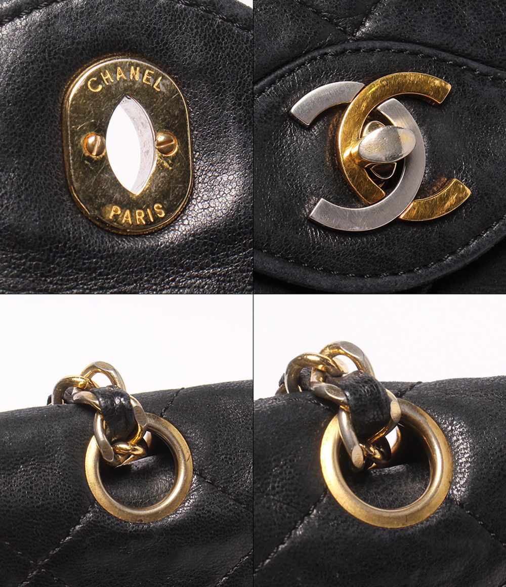 Chanel Shoulder Bag Crossbody Gold Quilted Double Chain Flap Paris Exclusive — view 6