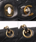 Chanel Shoulder Bag Crossbody Gold Quilted Double Chain Flap Paris Exclusive — view 6