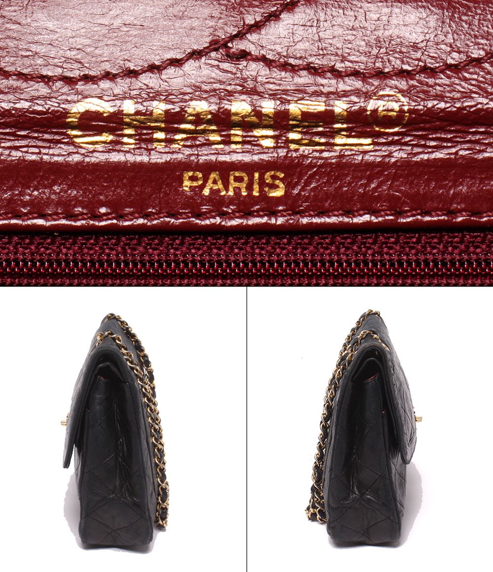 Chanel Shoulder Bag Crossbody Gold Quilted Double Chain Flap Paris Exclusive — view 4