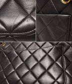 Chanel Chain Shoulder Bag Lambskin Gold Quilted — view 8