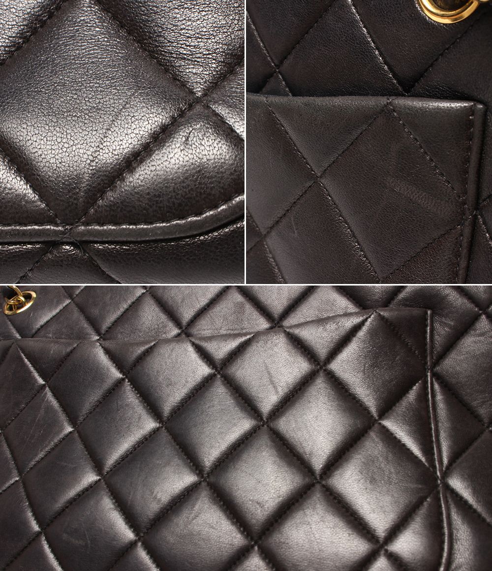 Chanel Chain Shoulder Bag Lambskin Gold Quilted — view 8