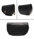 Chanel Chain Shoulder Bag Cover Gold Lambskin Half Moon — view 2