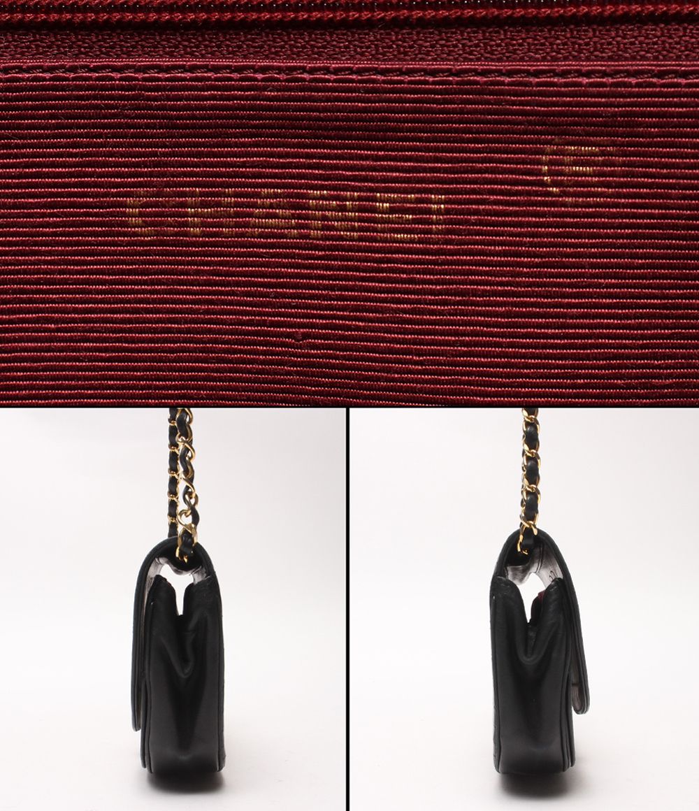 Chanel Chain Shoulder Bag Cover Gold Lambskin Half Moon — view 4