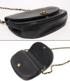 Chanel Chain Shoulder Bag Cover Gold Lambskin Half Moon — view 7