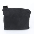 Prada Tessuto Nylon Triangle Logo Leather Shoulder Bag Crossbody Messenger — view 3