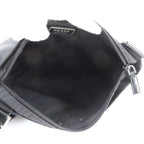 Prada Tessuto Nylon Triangle Logo Leather Shoulder Bag Crossbody Messenger — view 7