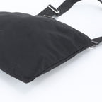 Prada Tessuto Nylon Triangle Logo Leather Shoulder Bag Crossbody Messenger — view 4