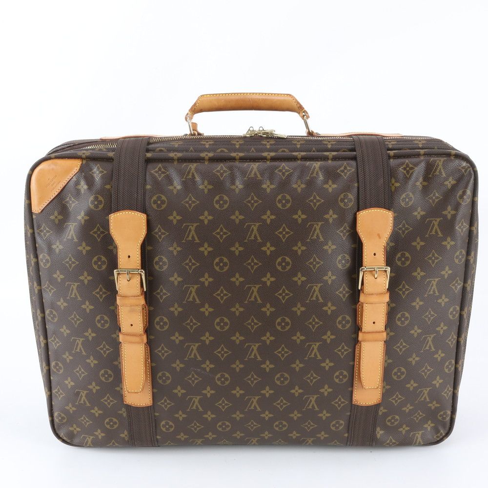 Louis Vuitton Monogram Satellite 60 Leather Boston Bag Tote Carry — view 3