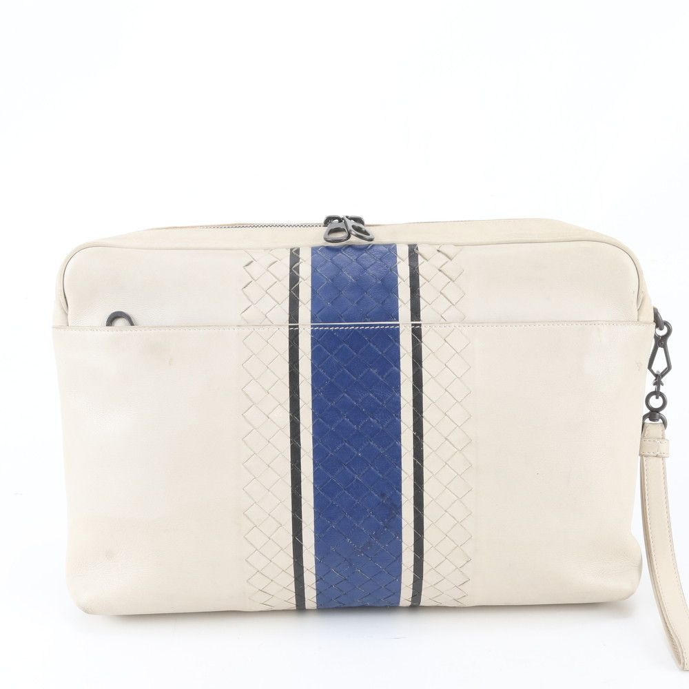 Bottega Veneta Intrecciato Leather Clutch Pouch Business — view 3