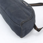 Gucci Leather Canvas Shoulder Bag Hand — view 4