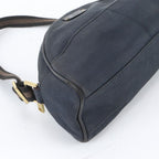 Gucci Leather Canvas Shoulder Bag Hand — view 5