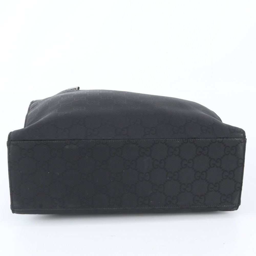 Gucci Bamboo GG Nylon 002 Leather Handbag Tote Black — view 6