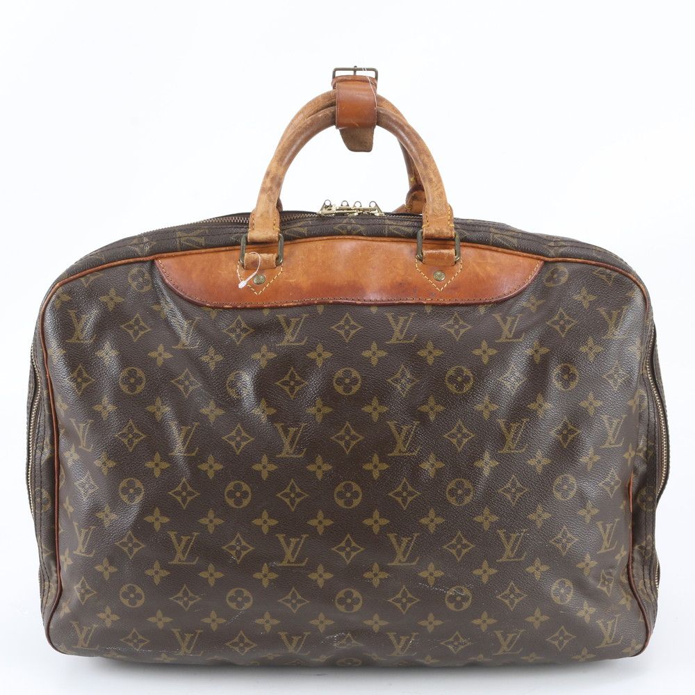 Louis Vuitton Monogram Alize de Poche Leather Boston Bag Tote Carry — view 3