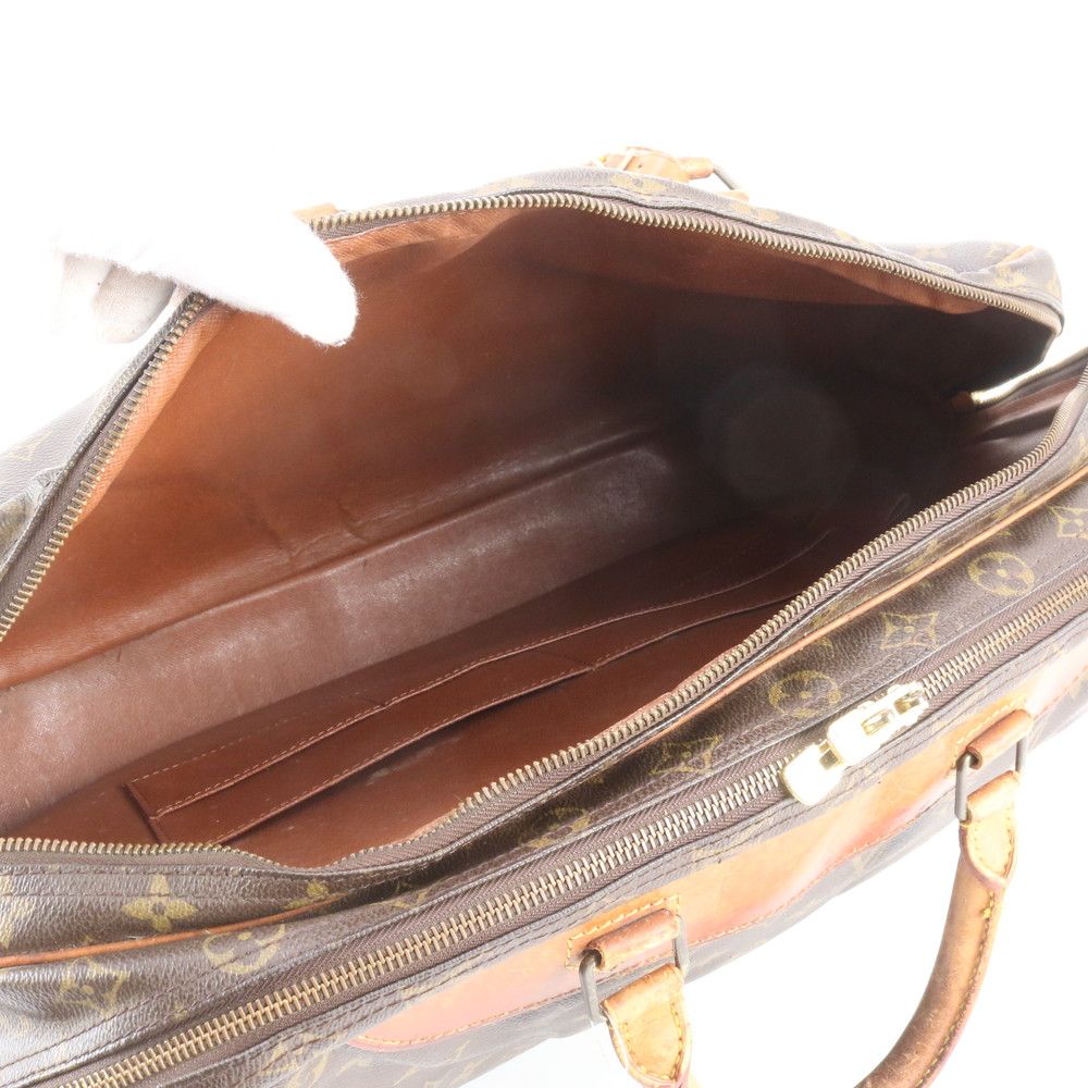 Louis Vuitton Monogram Alize de Poche Leather Boston Bag Tote Carry — view 7
