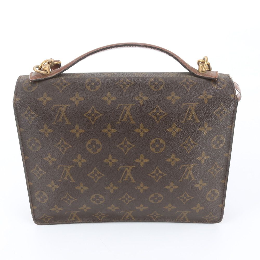 Louis Vuitton Monogram Monceau Leather 2-Way Shoulder Bag Crossbody Hand — view 4