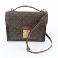 Louis Vuitton Monogram Monceau Leather 2-Way Shoulder Bag Crossbody Hand