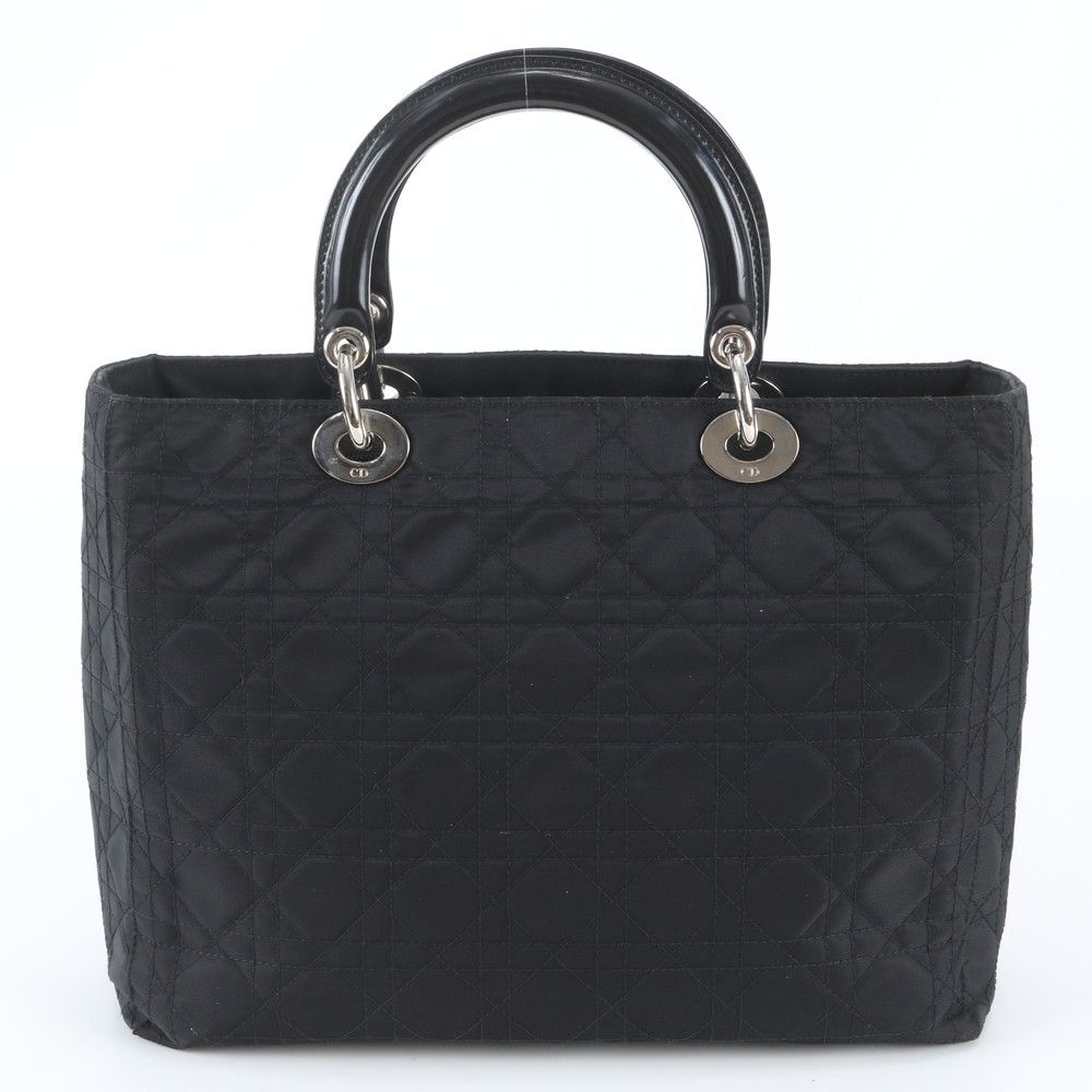 Dior Cannage Lady Leather Tote Shoulder Hand Bag — view 3