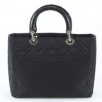 Dior Cannage Lady Leather Tote Shoulder Hand Bag — view 3