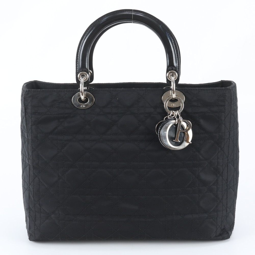 Dior Cannage Lady Leather Tote Shoulder Hand Bag