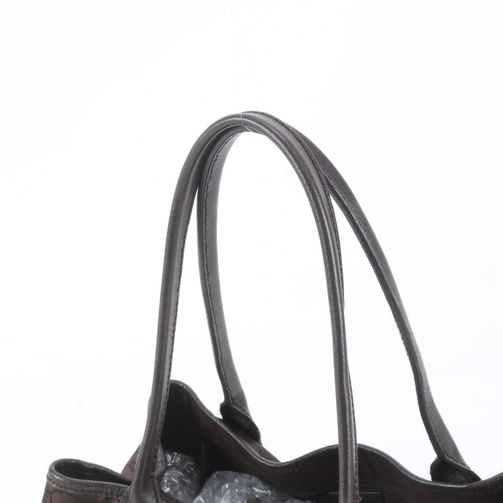 Gucci Sherry Line GG Nylon Leather Tote Shoulder Hand Bag — view 2