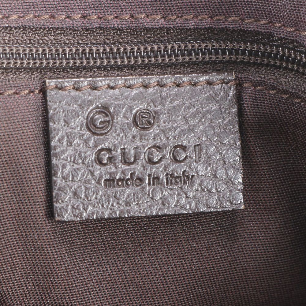 Gucci Sherry Line GG Nylon Leather Tote Shoulder Hand Bag — view 8
