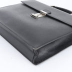 Prada Included Saffiano Leather Business Briefcase Tote Bag — view 4