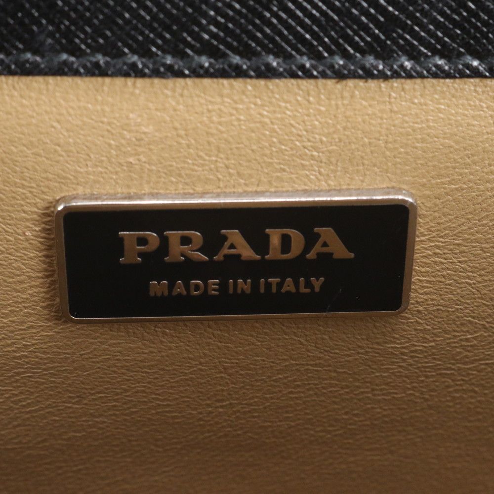 Prada Included Saffiano Leather Business Briefcase Tote Bag — view 8