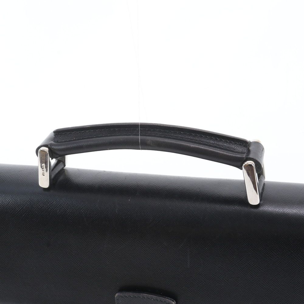 Prada Included Saffiano Leather Business Briefcase Tote Bag — view 2