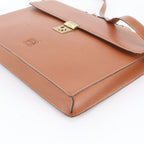 Loewe Anagram Leather 2-Way Business Shoulder Document Briefcase Tote Bag — view 5