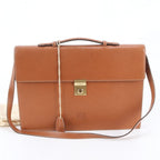 Loewe Anagram Leather 2-Way Business Shoulder Document Briefcase Tote Bag