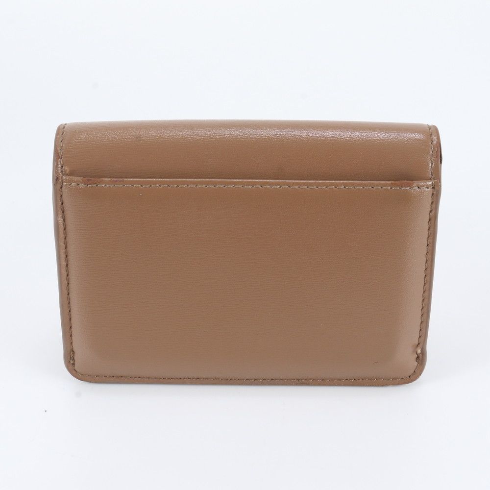 Celine Card Holder Leather Case with Triomphe Flap Business — view 2