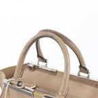 Fendi Petit Leather Handbag Tote Brown — view 2
