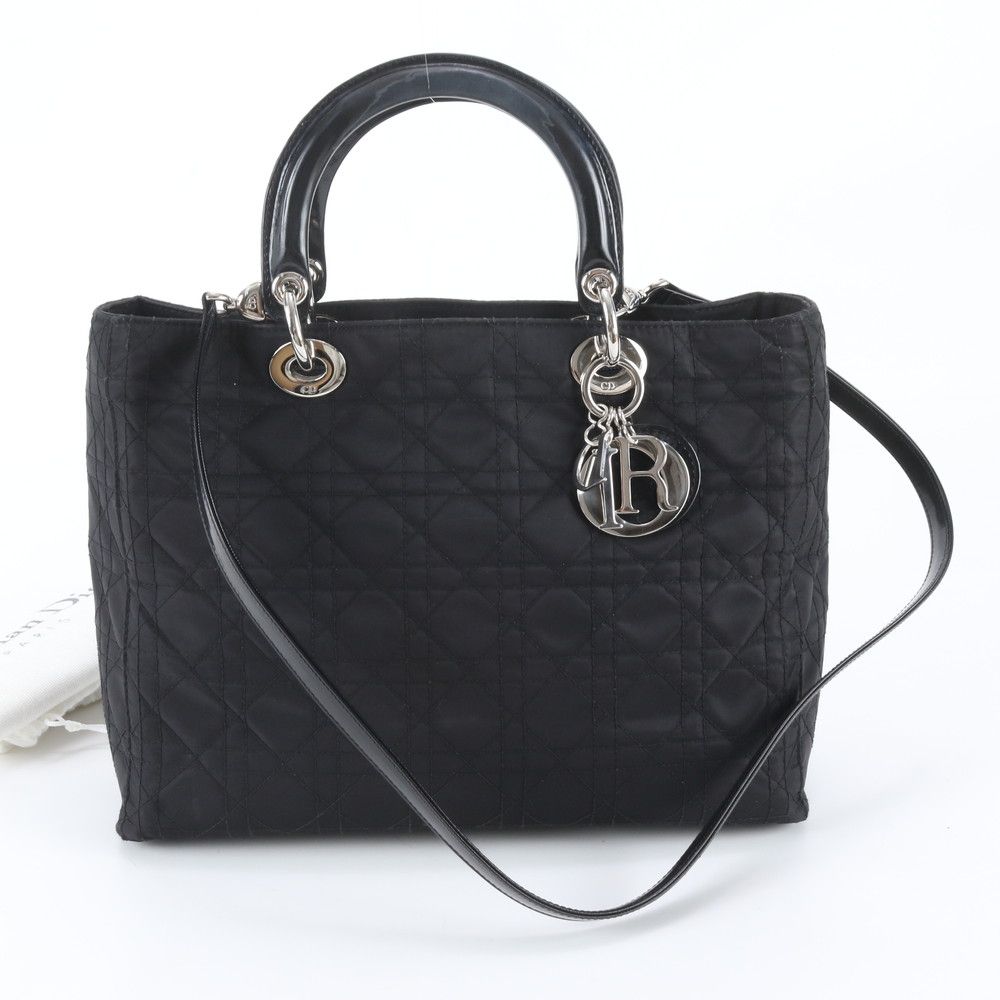 Dior Cannage Lady Leather 2-Way Shoulder Bag Crossbody