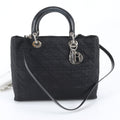 Dior Cannage Lady Leather 2-Way Shoulder Bag Crossbody