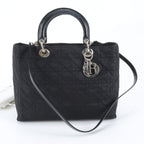 Dior Cannage Lady Leather 2-Way Shoulder Bag Crossbody