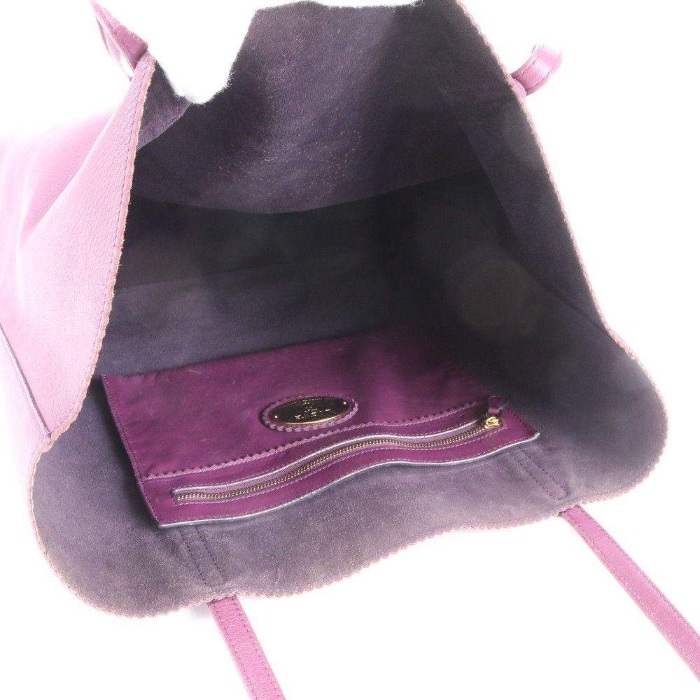 Loewe Anagram Leather Tote Shoulder Hand Bag — view 7