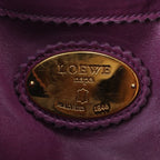 Loewe Anagram Leather Tote Shoulder Hand Bag — view 8