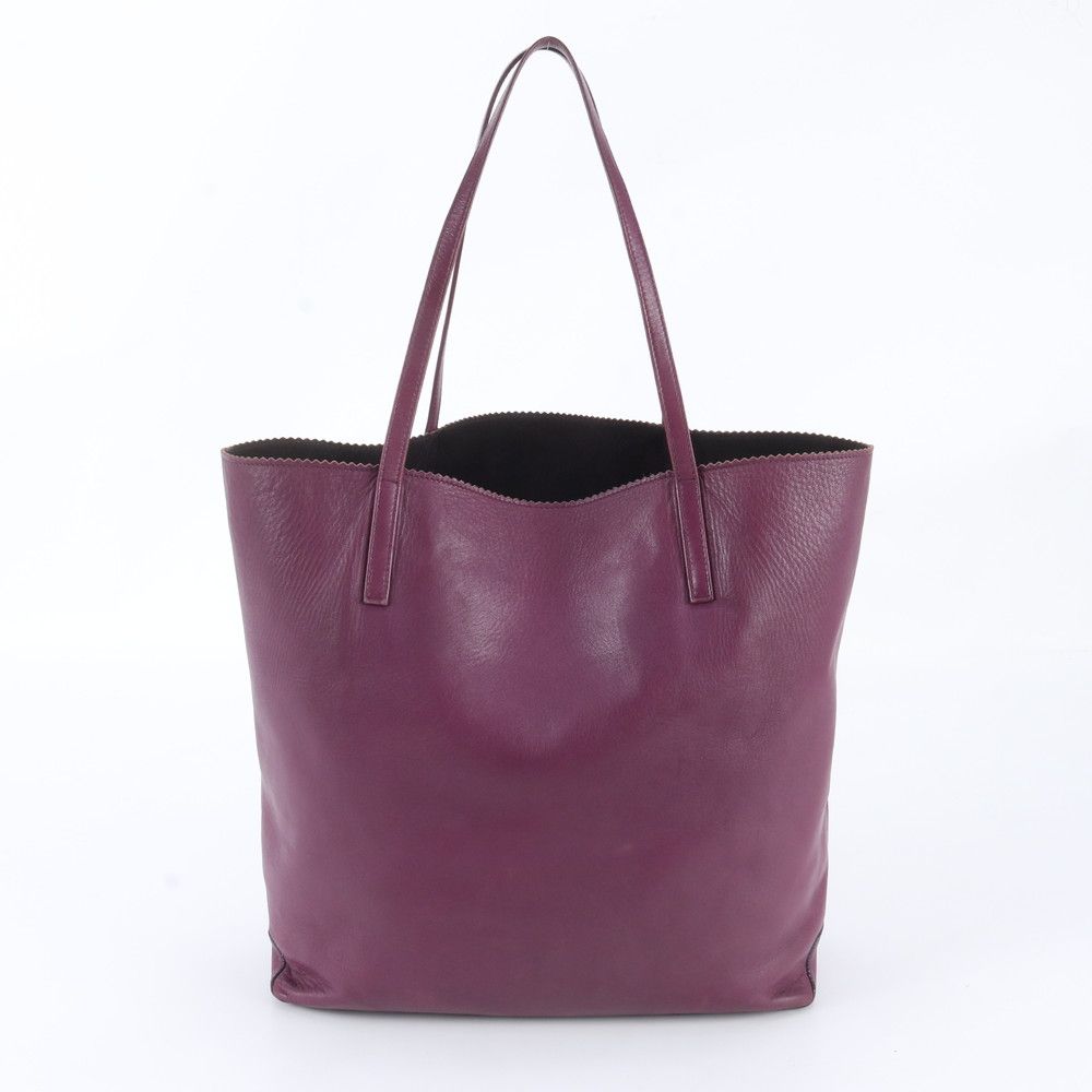 Loewe Anagram Leather Tote Shoulder Hand Bag — view 3
