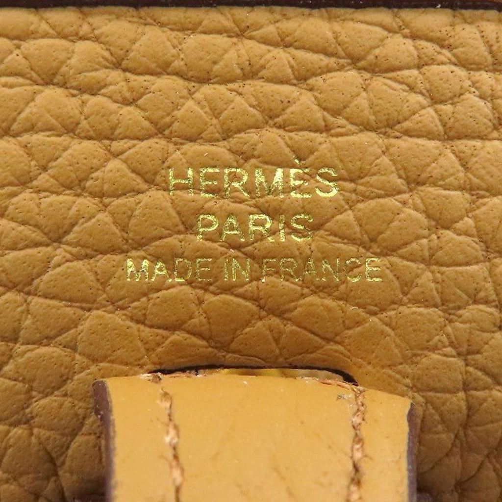 Hermes Evelyne TPM Chai Gold Shoulder Bag Taurillon — view 6