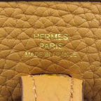 Hermes Evelyne TPM Chai Gold Shoulder Bag Taurillon — view 6